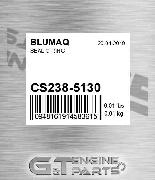 CS238-5130 Seal O-ring for BLUMAQ