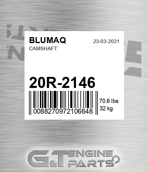 20R-2146 Camshaft Assy. for BLUMAQ