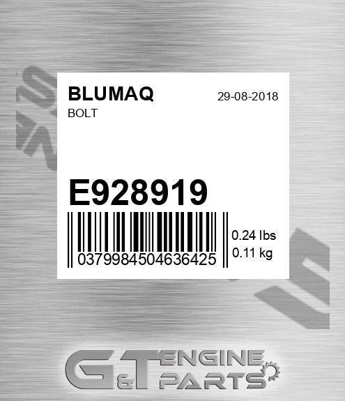 E928919 BLUMAQ Bolt