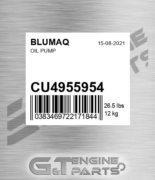 CU4955954 Oil Pump for BLUMAQ