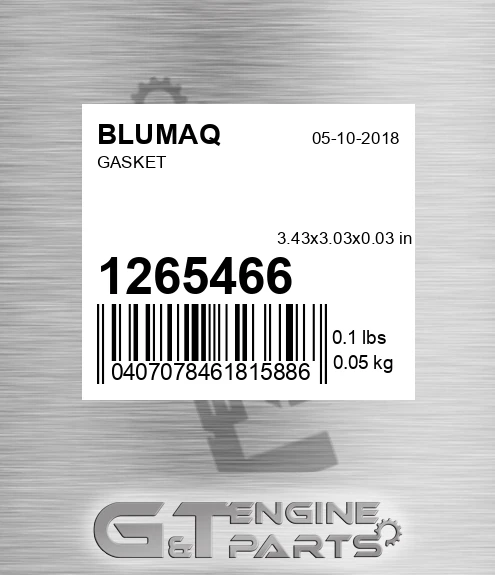 126-5466 Gasket for BLUMAQ