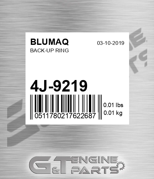 4J-9219 Back-up Ring for BLUMAQ