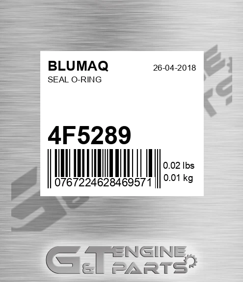 4F-5289 Seal O-ring for BLUMAQ