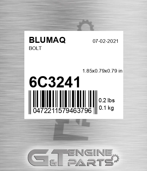 6C-3241 Bolt for BLUMAQ