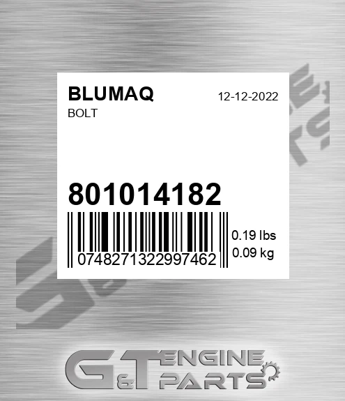 801014182 BLUMAQ Bolt