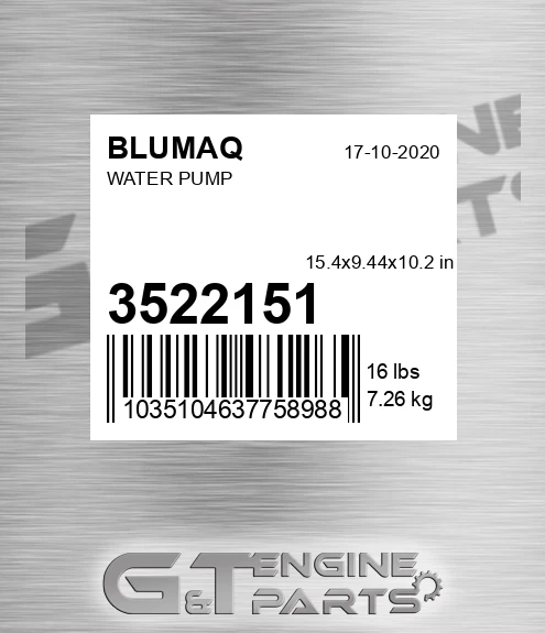 352-2151 Water Pump