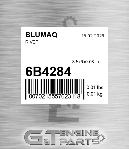 6B-4284 Rivet for BLUMAQ