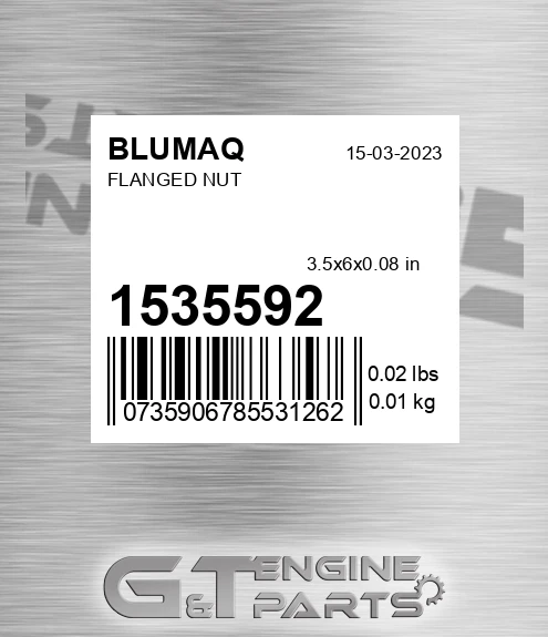 153-5592 Flanged Nut for BLUMAQ