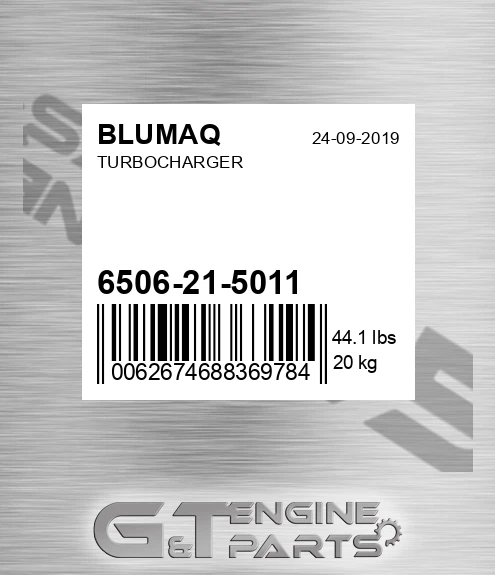6506-21-5011 Turbocharger