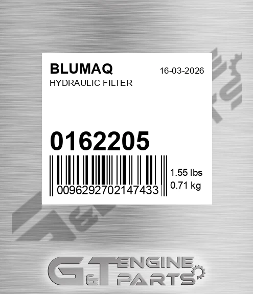 0162205 Hydraulic Filter for BLUMAQ