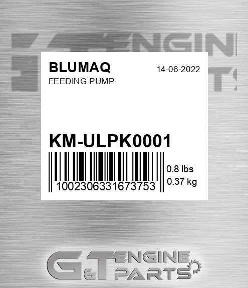 KM-ULPK0001 Feeding Pump for BLUMAQ