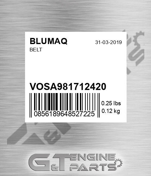 VOSA9817-12420 Belt for BLUMAQ