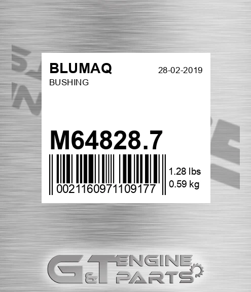 M64828.7 Bushing for BLUMAQ
