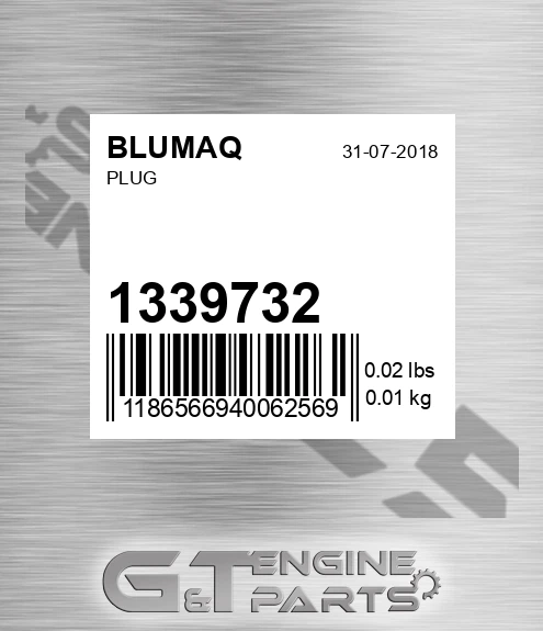 1339732 Plug for BLUMAQ