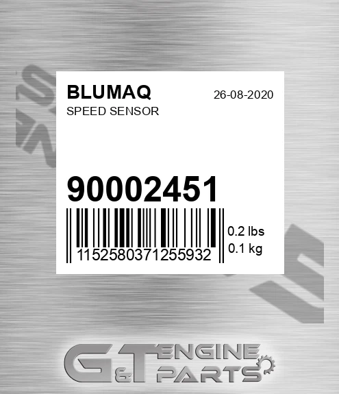 900.02451 Speed Sensor for BLUMAQ