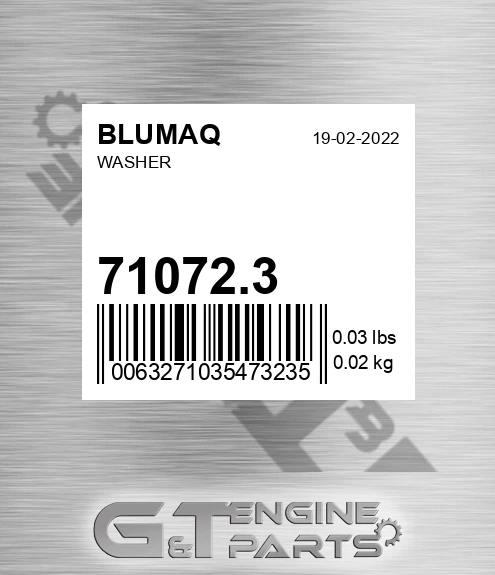 71072.3 Washer