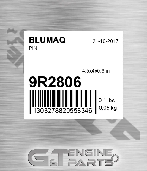 9R-2806 Pin for BLUMAQ