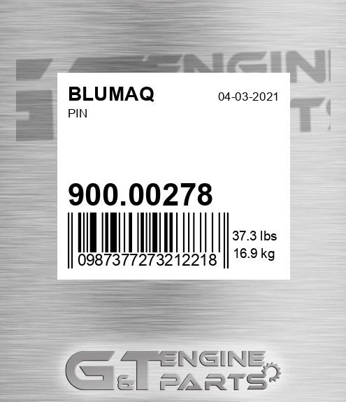 900.00278 Pin for BLUMAQ
