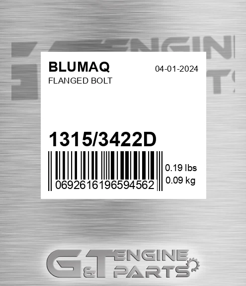 1315/3422D Flanged Bolt for BLUMAQ