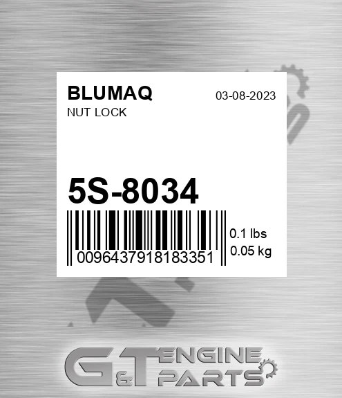 5S-8034 Nut Lock for BLUMAQ