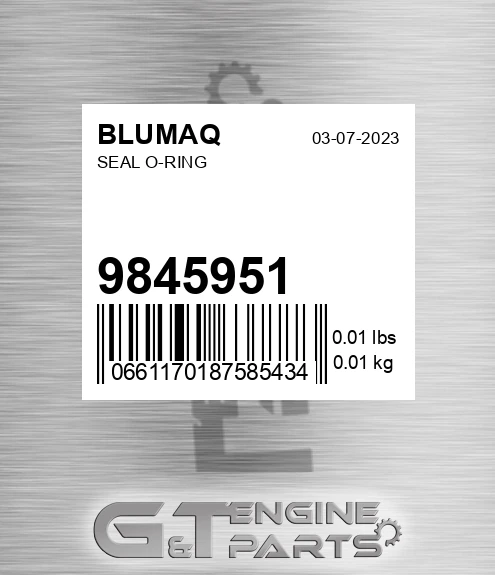 9845951 BLUMAQ Seal O-ring
