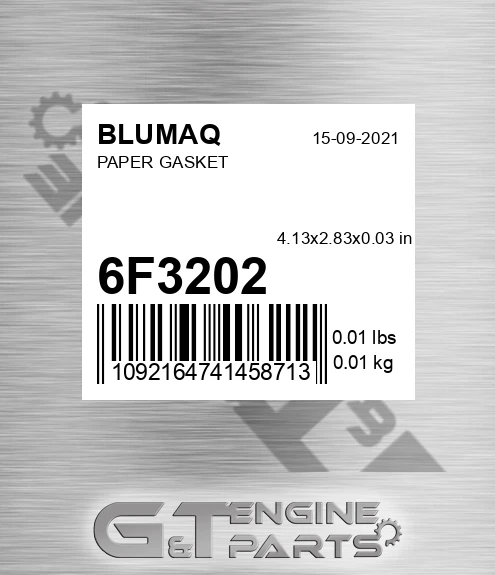 6F-3202 Paper Gasket for BLUMAQ