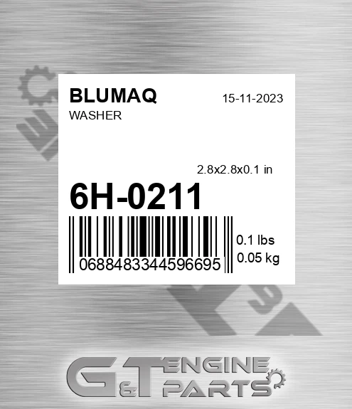 6H-0211 Washer for BLUMAQ