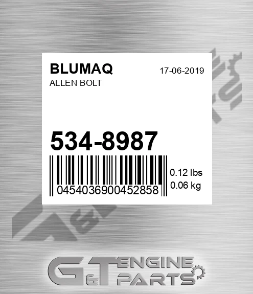534-8987 Allen Bolt for BLUMAQ