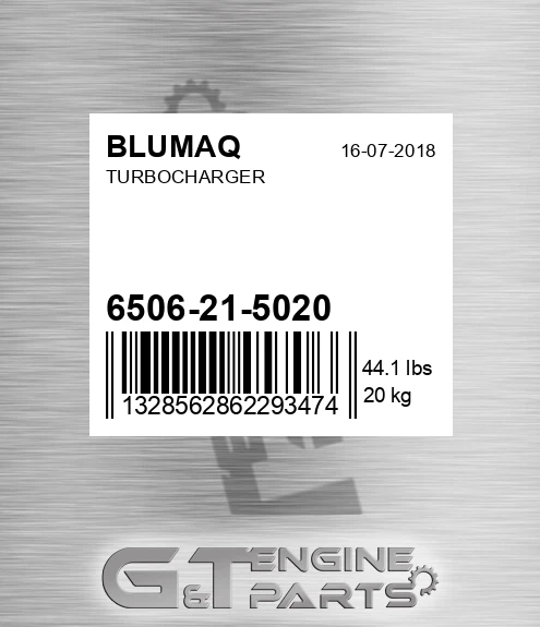 6506-21-5020 Turbocharger