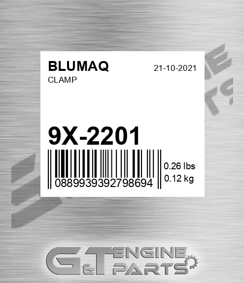 9X-2201 Clamp for BLUMAQ