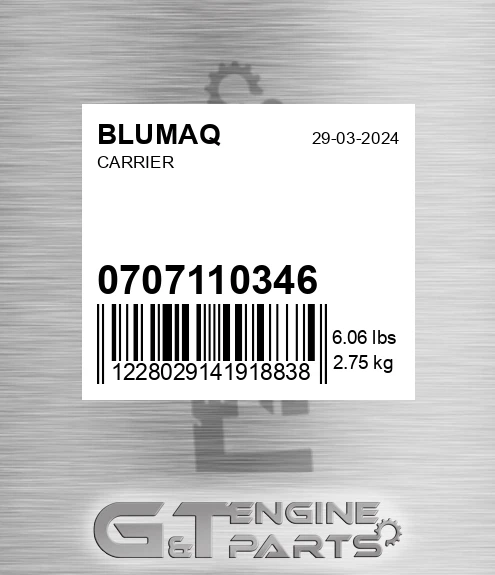 0707110346 Carrier for BLUMAQ