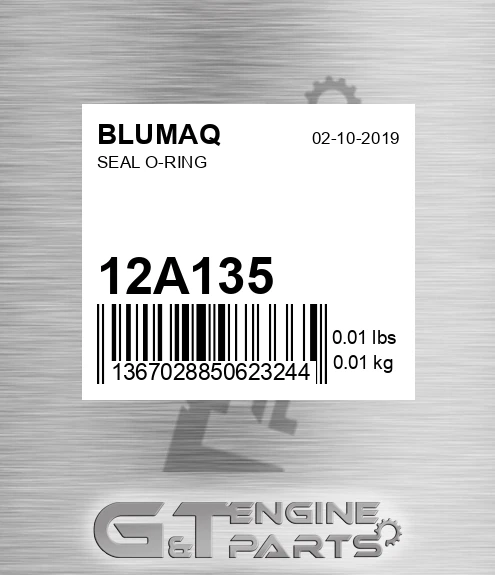 12A135 Seal O-ring