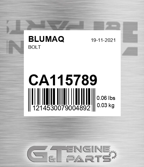 CA115789 Bolt for BLUMAQ