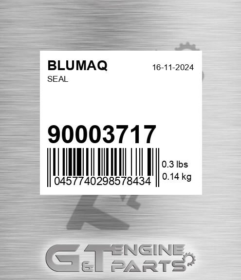 900.03717 Seal for BLUMAQ