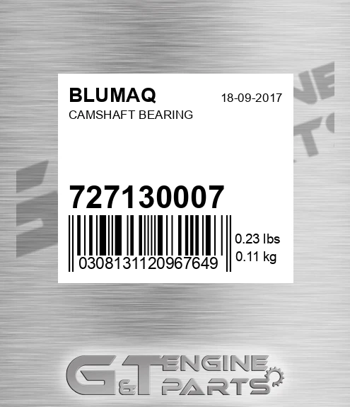 727130007 Camshaft Bearing for BLUMAQ