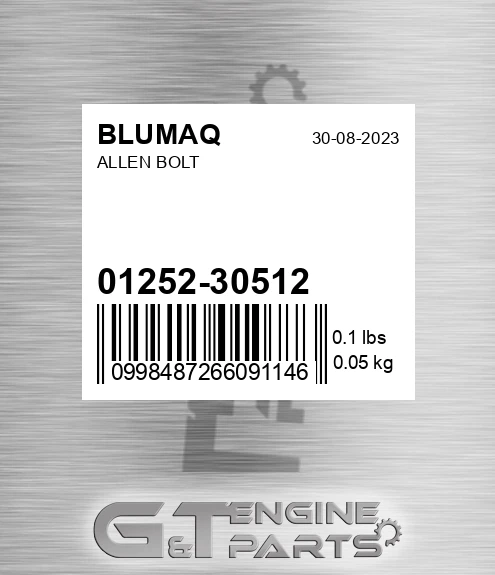 01252-30512 Allen Bolt for BLUMAQ