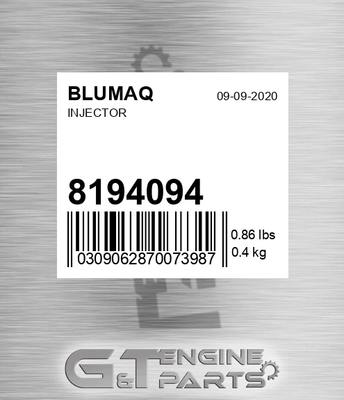 8194094 Injector for BLUMAQ