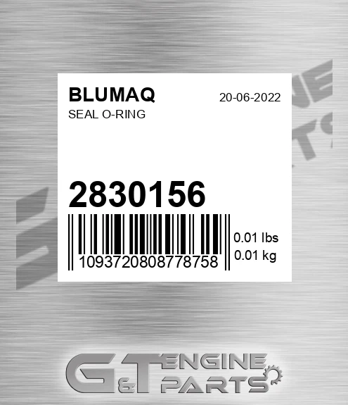 2830156 BLUMAQ Seal O-ring