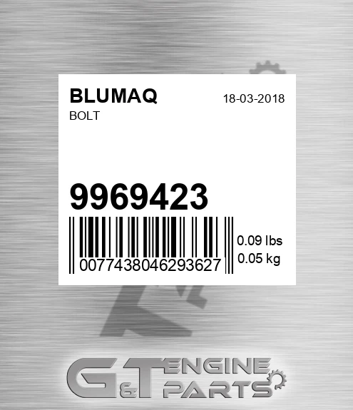 9969423 Bolt for BLUMAQ