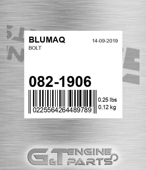 082-1906 Bolt for BLUMAQ