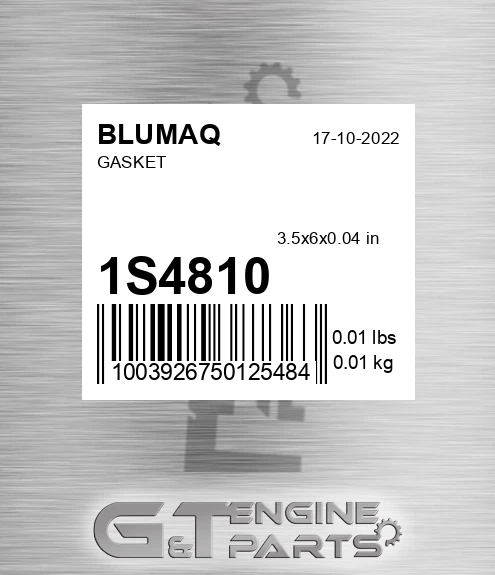 1S-4810 Gasket for BLUMAQ