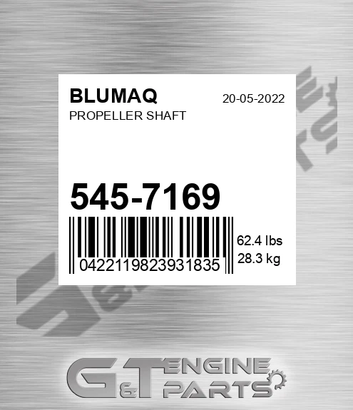545-7169 Propeller Shaft