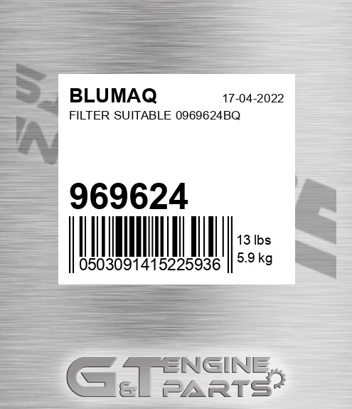 969624 BLUMAQ Filter Suitable 0bq