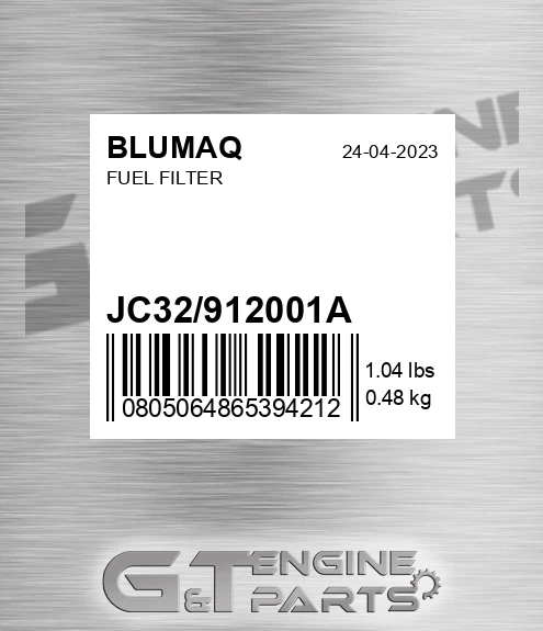 JC32/912001A Filter Suitable 3i1196bq for BLUMAQ