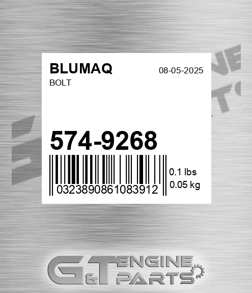 574-9268 Bolt for BLUMAQ