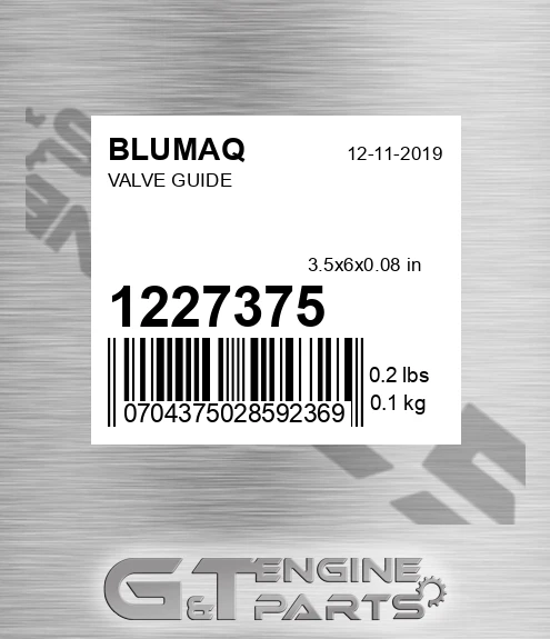 122-7375 Valve Guide for BLUMAQ