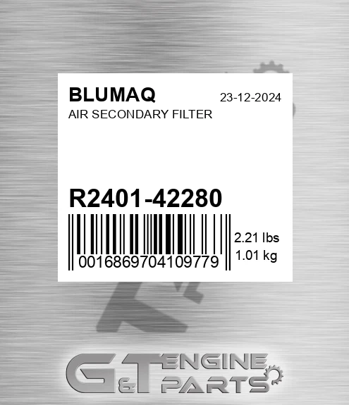 R2401-42280 Air Secondary Filter