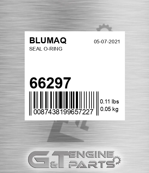 66297 Seal O-ring