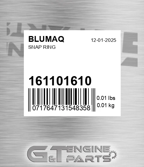 161101610 Snap Ring for BLUMAQ