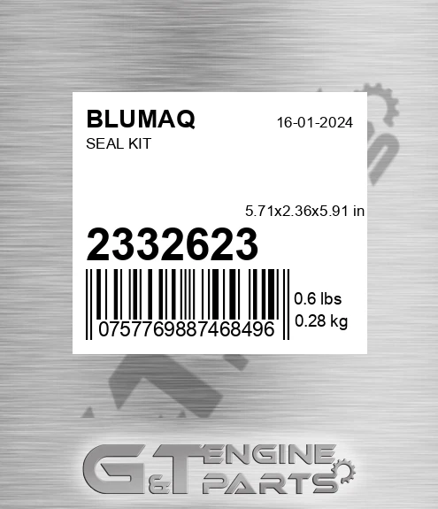 233-2623 Seal Kit for BLUMAQ